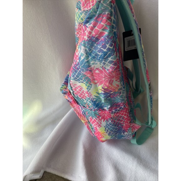 Kids Hurley Printed Pineapple Backpack With Lunchbox 1 side bottle pocket New - Picture 5 of 8